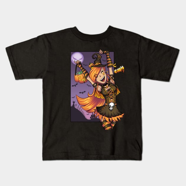 Halloween Candy! Kids T-Shirt by BackOfTheComicShopT